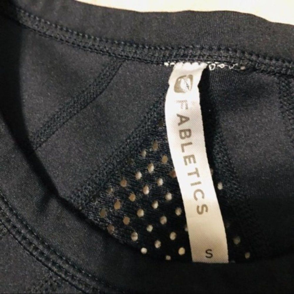 Fabletics Rory Mesh Back Pullover Sweatshirt Black - image 3